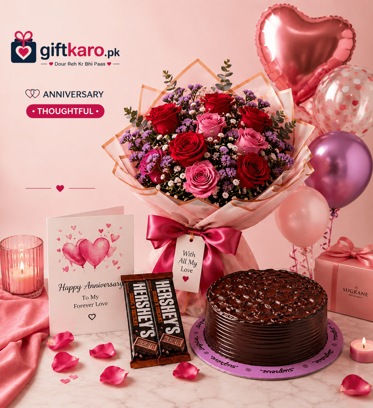 Thoughtful — Anniversary gift bundle delivered in Islamabad, Rawalpindi, Karachi & Lahore