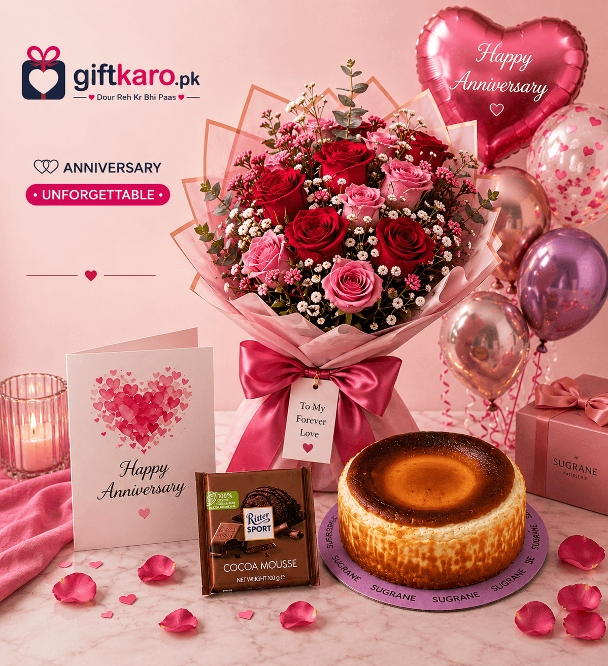 Unforgettable — Anniversary gift bundle delivered in Islamabad, Rawalpindi, Karachi & Lahore